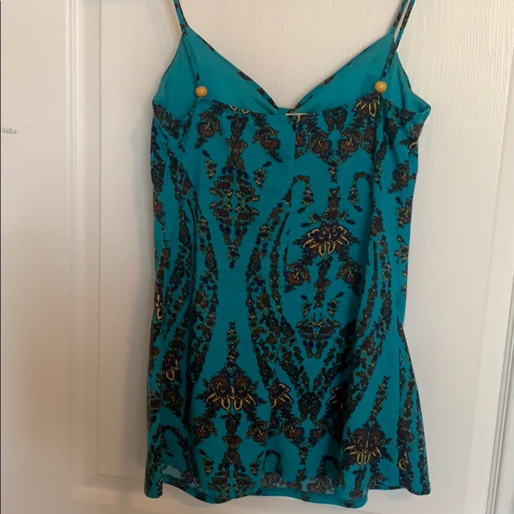 Turquoise spaghetti strap - Picture 3 of 3